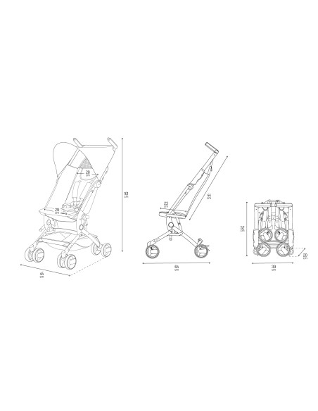 MoMi GRACE travel stroller
