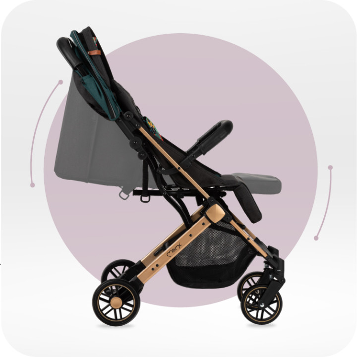 MoMi ESTELLE GOLD stroller GREEN