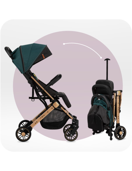MoMi ESTELLE GOLD stroller GREEN