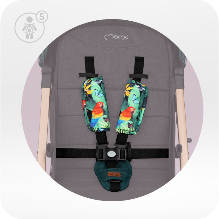 MoMi ESTELLE GOLD stroller GREEN