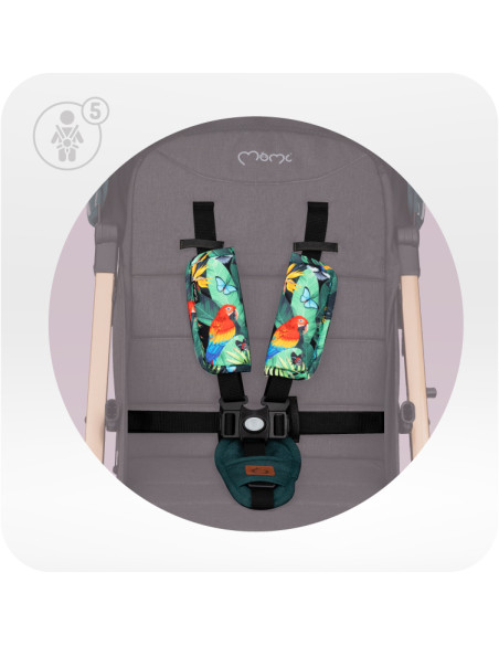 MoMi ESTELLE GOLD stroller GREEN