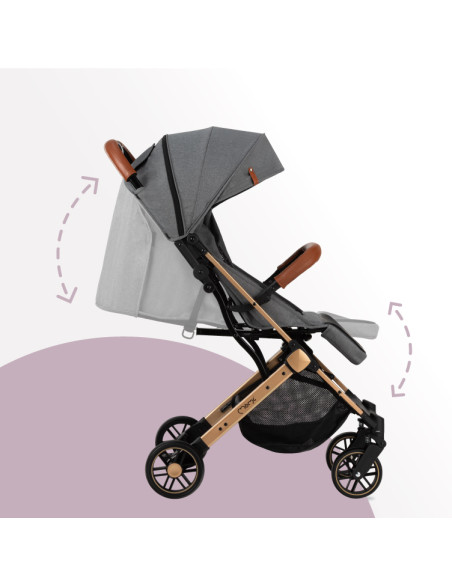MoMi ESTELLE GOLD stroller GRAY