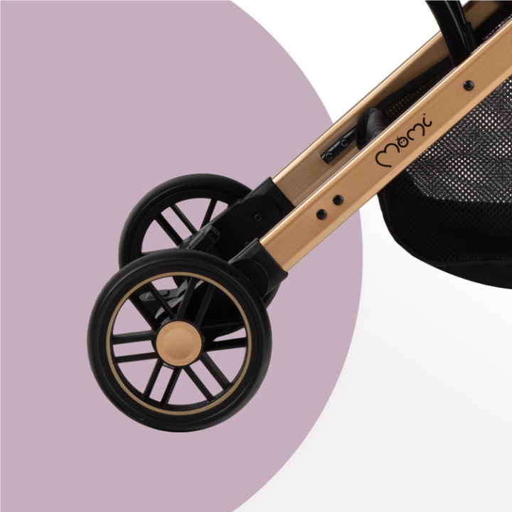 MoMi ESTELLE GOLD stroller GRAY