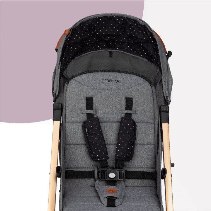 MoMi ESTELLE GOLD stroller GRAY
