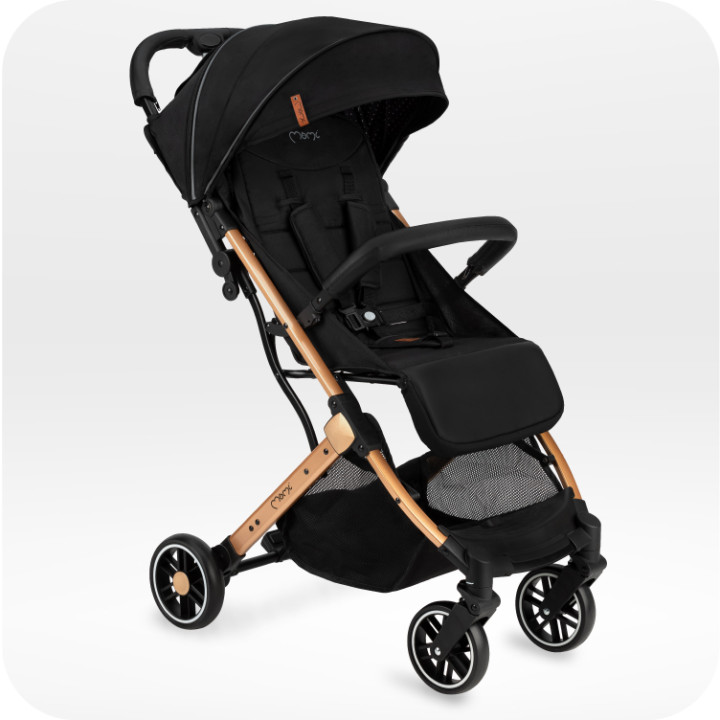 MoMi ESTELLE GOLD stroller BLACK