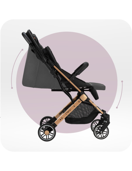 MoMi ESTELLE GOLD stroller BLACK