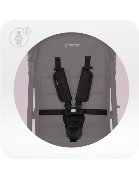 MoMi ESTELLE GOLD stroller BLACK