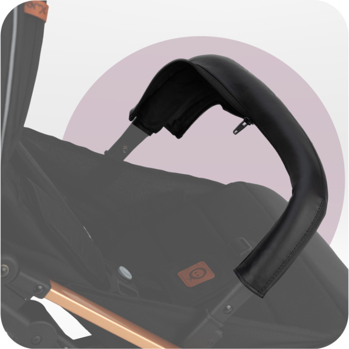 MoMi ESTELLE GOLD stroller BLACK