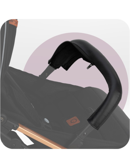 MoMi ESTELLE GOLD stroller BLACK