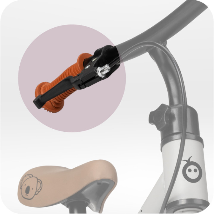 MoMi BREKI balance bike GRAY