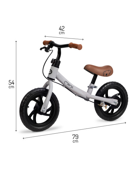 MoMi BREKI balance bike GRAY