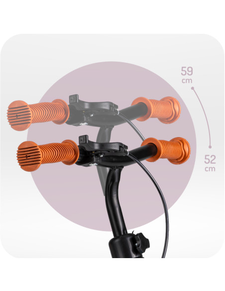 MoMi BREKI balance bike PURPLE