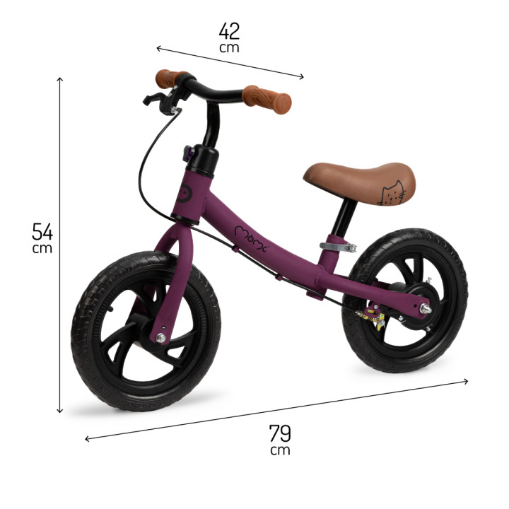 MoMi BREKI balance bike PURPLE