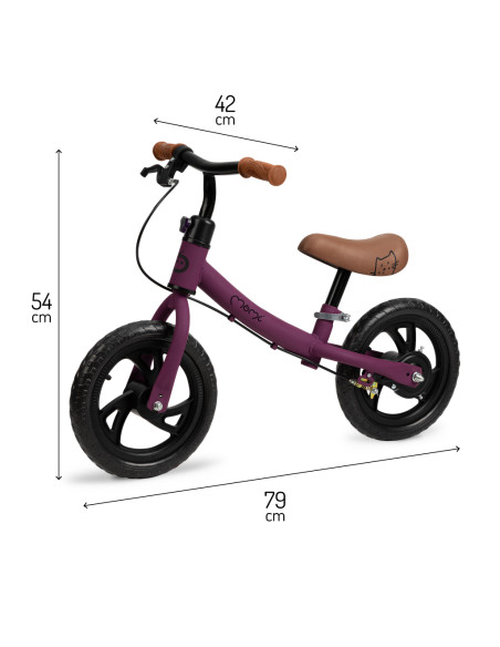 MoMi BREKI balance bike PURPLE