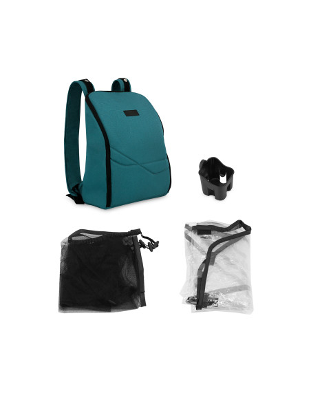 Self-folding MoMi ANDREA stroller TURQUOISE