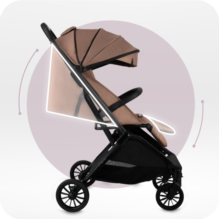 Self-folding MoMi ANDREA stroller BROWN