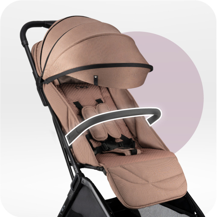 Self-folding MoMi ANDREA stroller BROWN