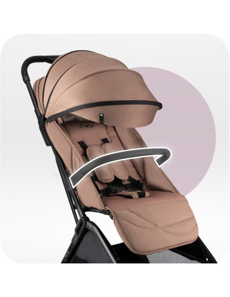 Self-folding MoMi ANDREA stroller BROWN