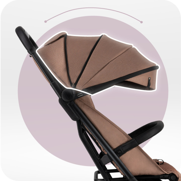 Self-folding MoMi ANDREA stroller BROWN