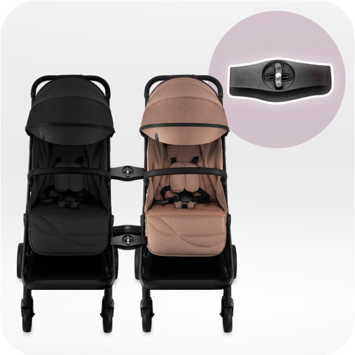 Self-folding MoMi ANDREA stroller BROWN