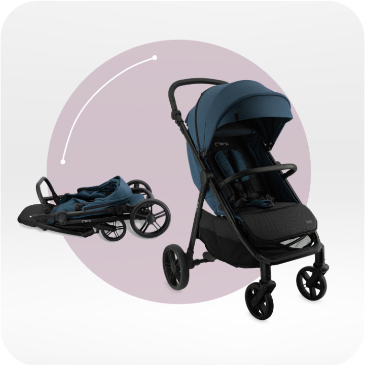 MoMi CLARA stroller BLUE
