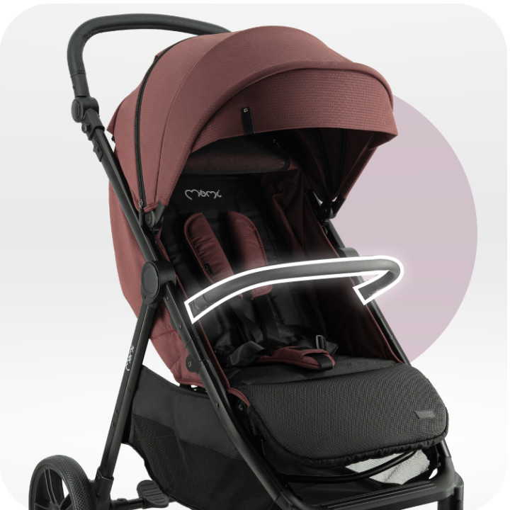 MoMi CLARA stroller BURGUNDY