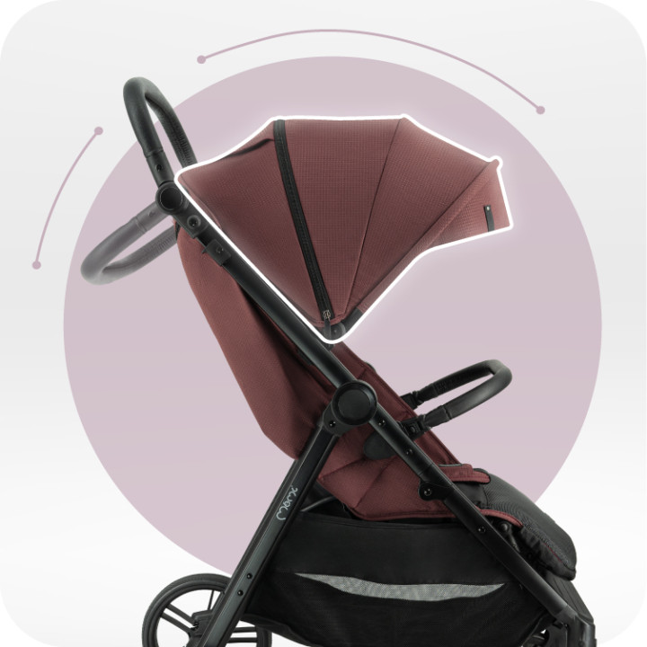 MoMi CLARA stroller BURGUNDY