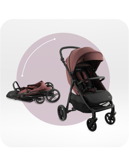 MoMi CLARA stroller BURGUNDY