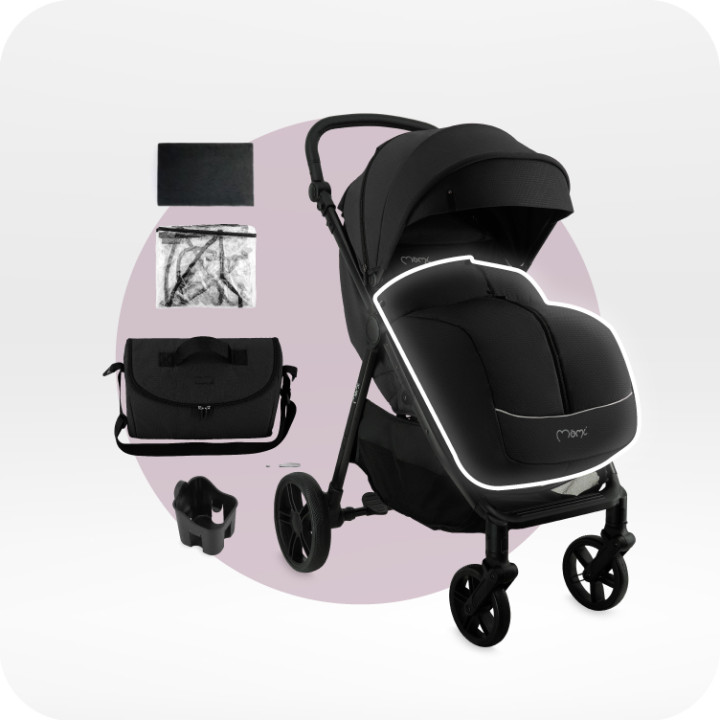 MoMi CLARA stroller BLACK
