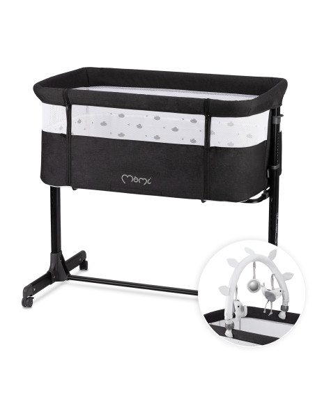 MoMi REVO Beistellbett 2in1 DUNKELGRAU