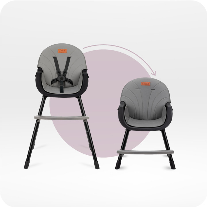 MoMi REKI feeding chair BLACK
