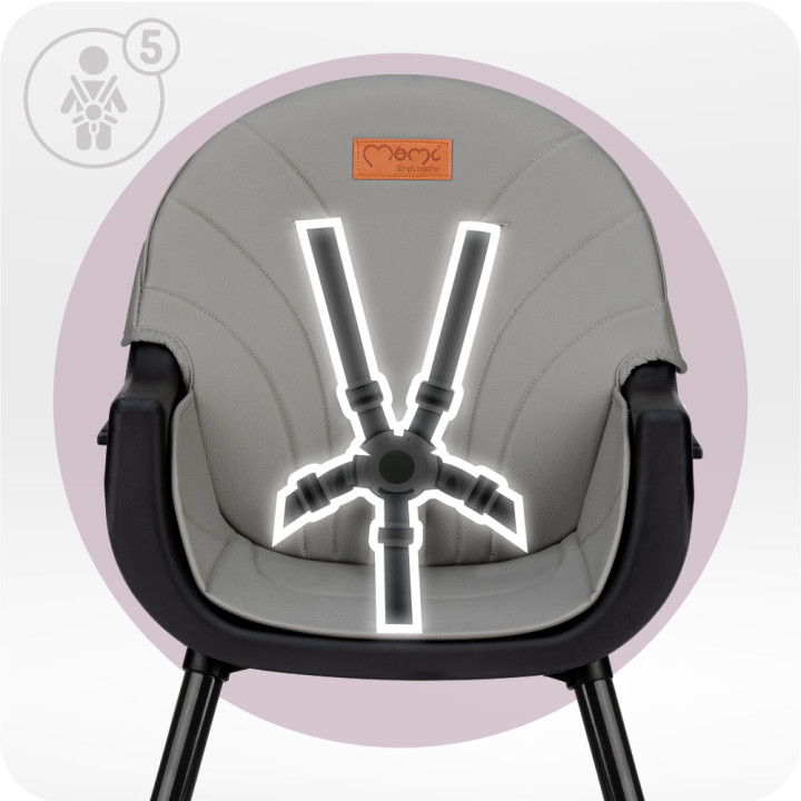 MoMi REKI feeding chair BLACK