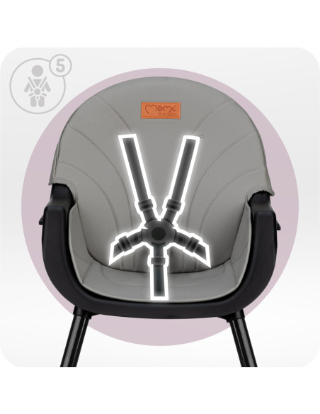 MoMi REKI feeding chair BLACK