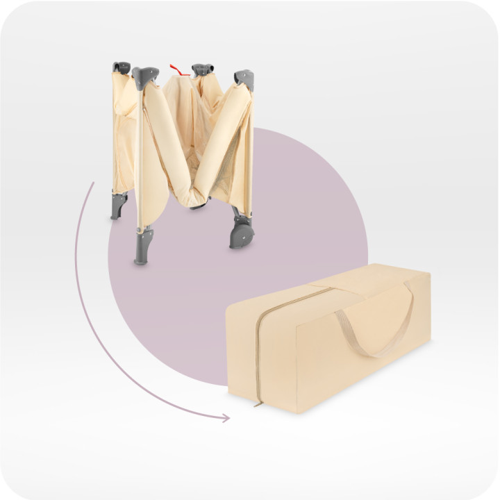 MoMi BELOVE PLUS reisebett BEIGE