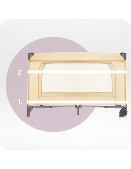 MoMi BELOVE PLUS travel cot BEIGE