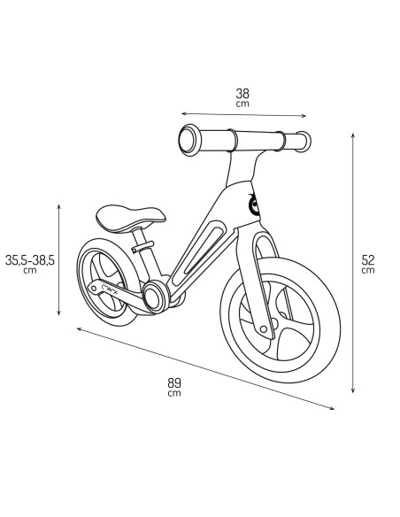 MoMi NORU balance bike PINK