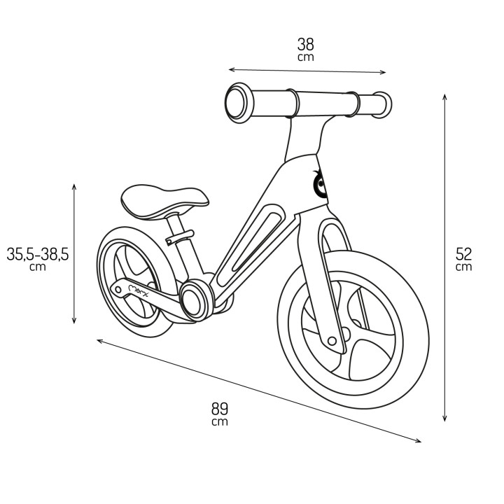 MoMi NORU balance bike GREY