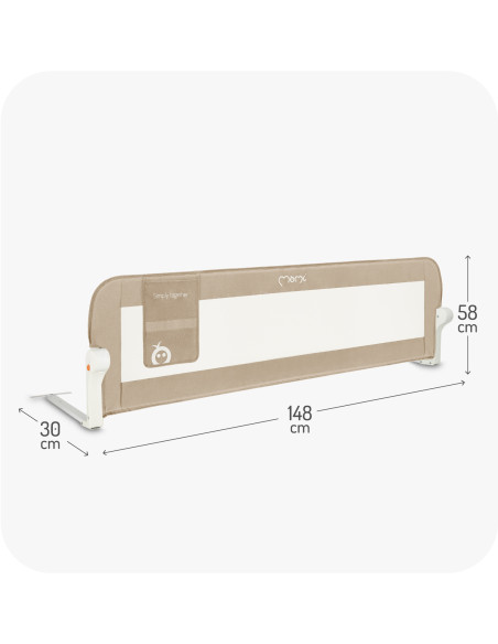 LEXI PLUS bed guard rail BEIGE