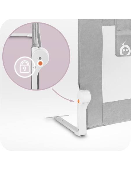 copy of MoMi LEXI PLUS barierka ochronna do łóżka SZARY