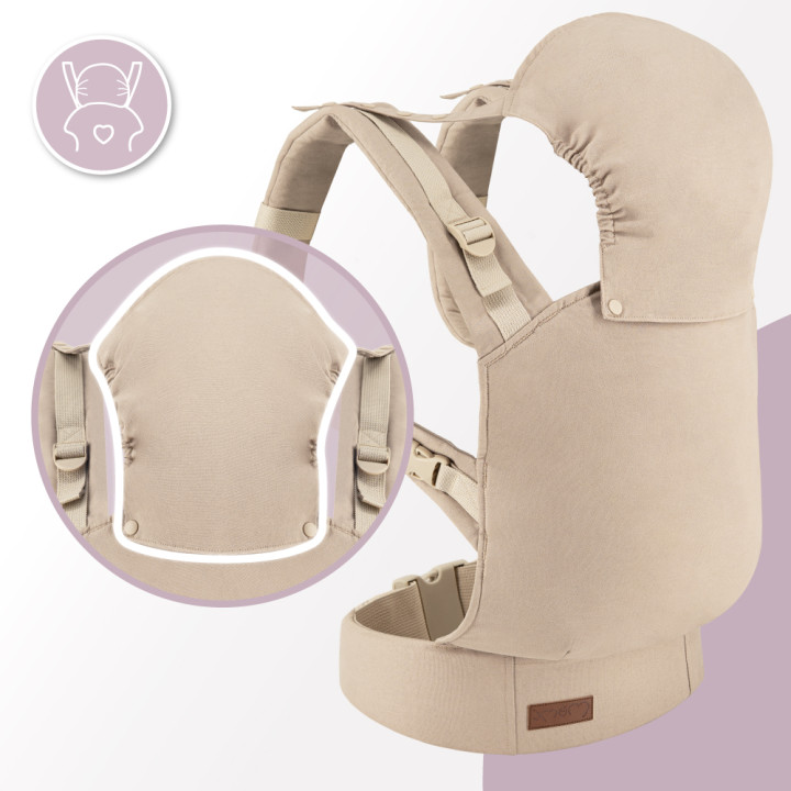 MoMi COLLET ergonomic baby carrier BEIGE