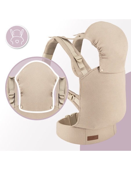 MoMi COLLET ergonomic baby carrier BEIGE