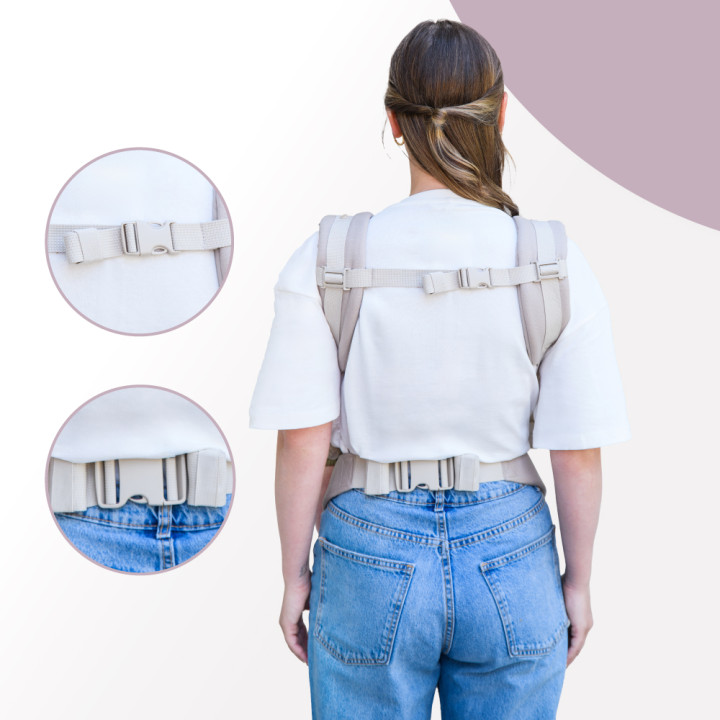 MoMi COLLET ergonomic baby carrier BEIGE