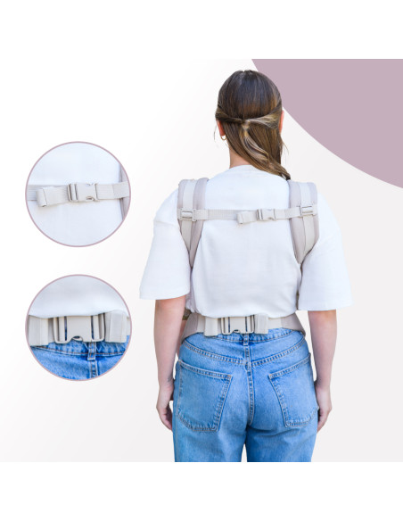 MoMi COLLET ergonomic baby carrier BEIGE