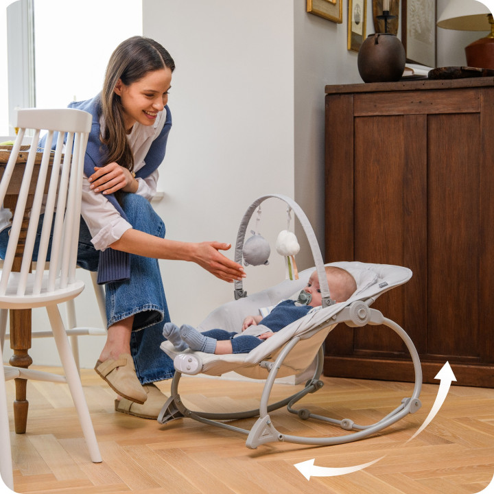 copy of MoMi LAPIS leżaczek JASNOSZARY