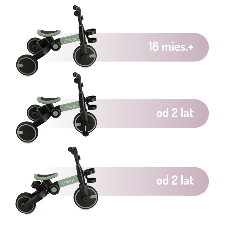 MoMi FILO 3in1 Tricycle GREEN