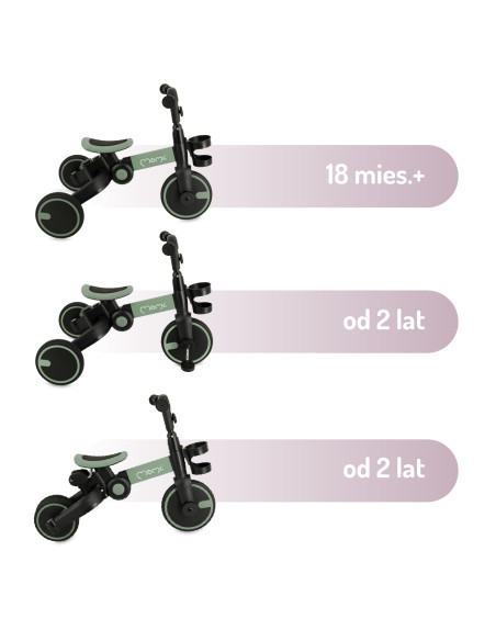 MoMi FILO 3in1 Tricycle GREEN