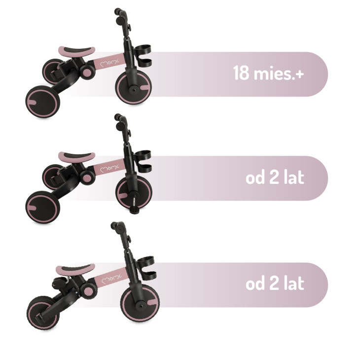MoMi FILO 3in1 Tricycle PINK