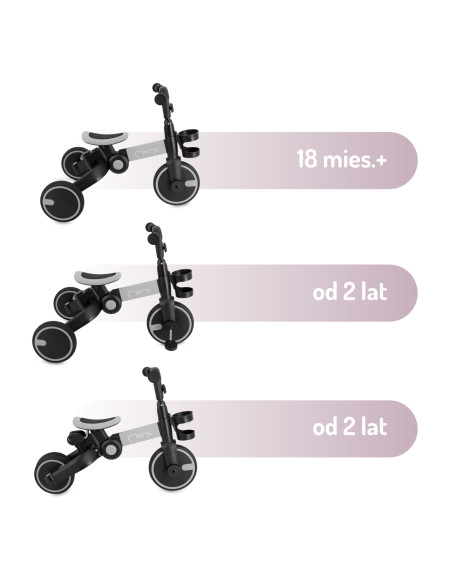 MoMi FILO 3in1 Tricycle GREY