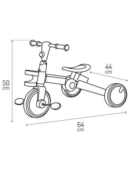 MoMi FILO 3in1 Tricycle GREEN