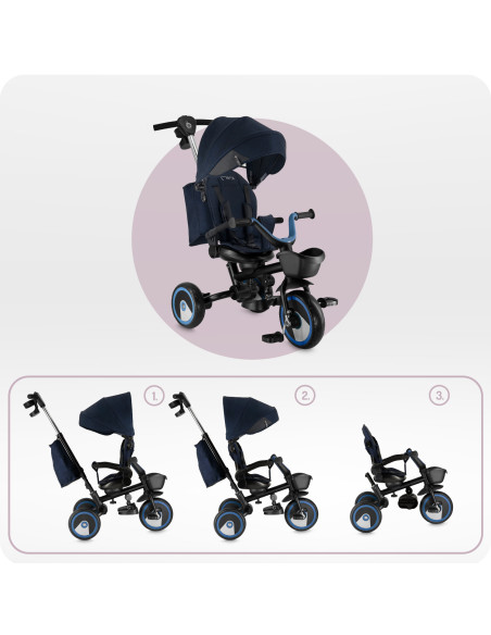 MoMi IVI 3in1 Tricycle BLUE